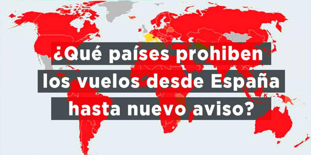 Restricciones en vuelos desde España