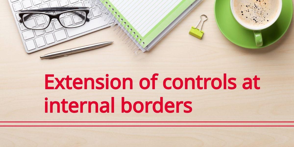Extension of controls at internal, air and maritime borders