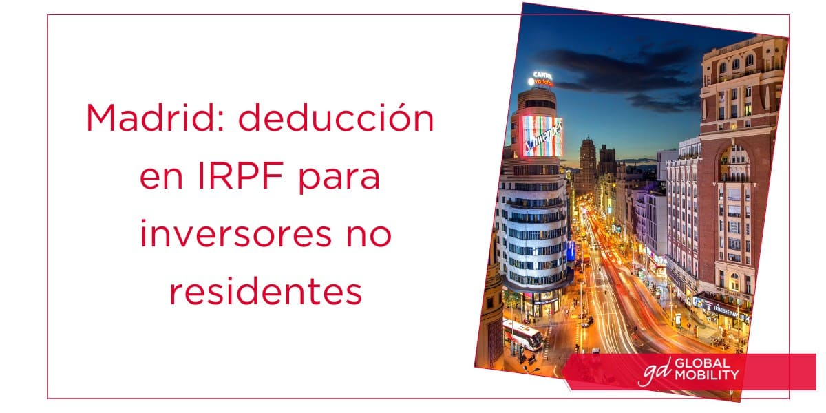 Madrid: deducción en IRPF para inversores no residentes
