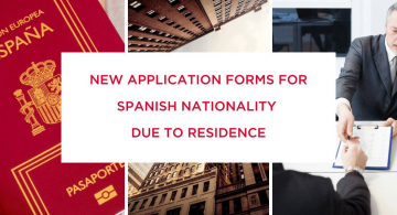 application forms Spanish nationality residence